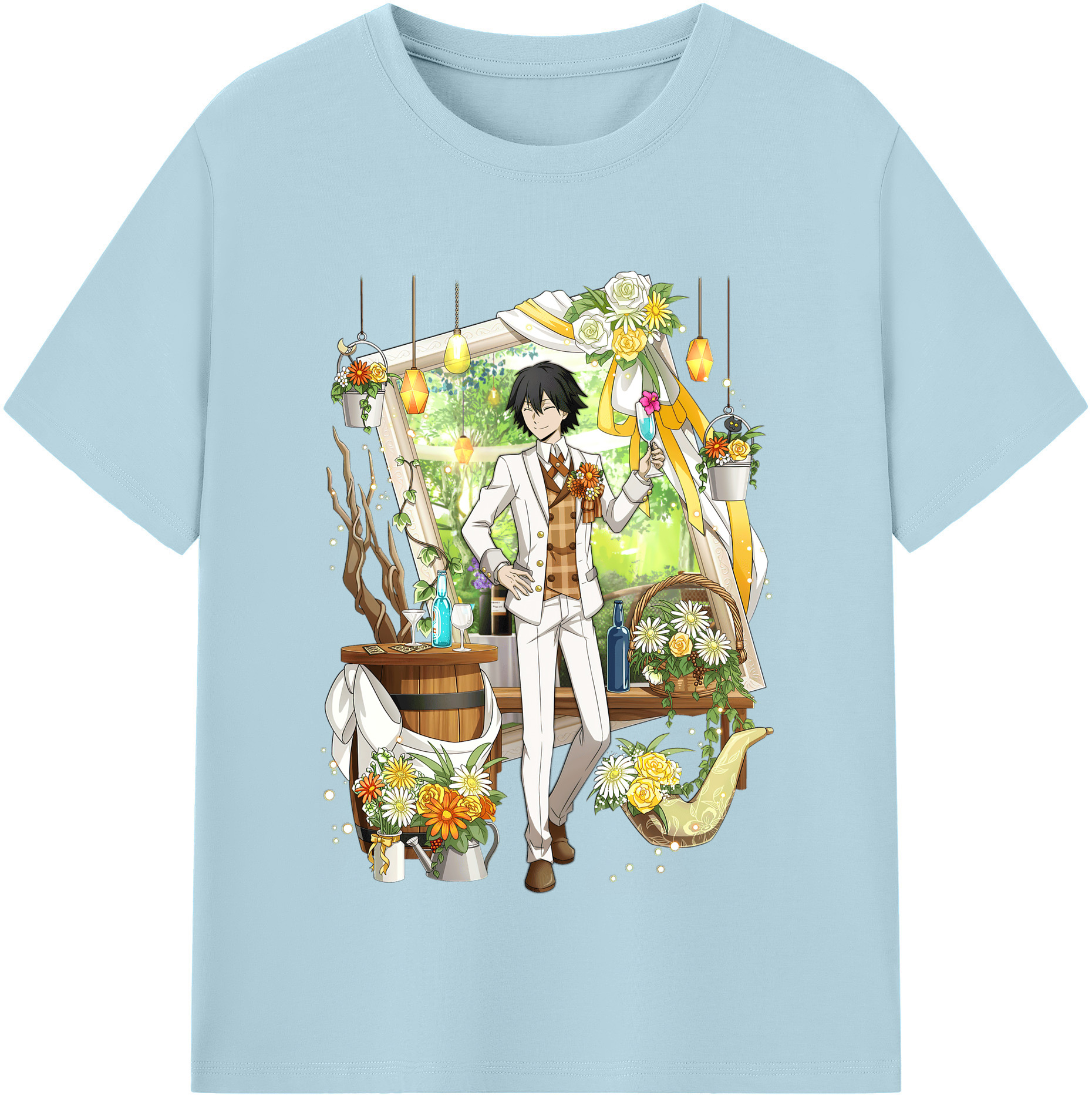 （画像用） 文豪ストレイドッグス Bungo Stray Dogs 綿100％半袖Tシャツ（フロントプリント）